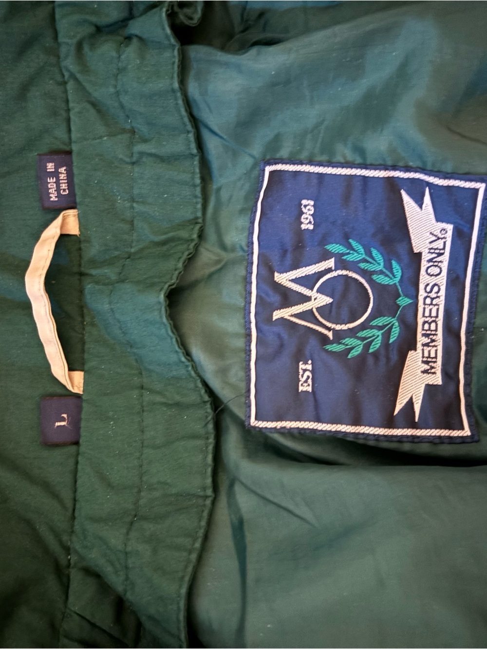 Members Only Tan Bomber Jacket - Picture 5 of 8